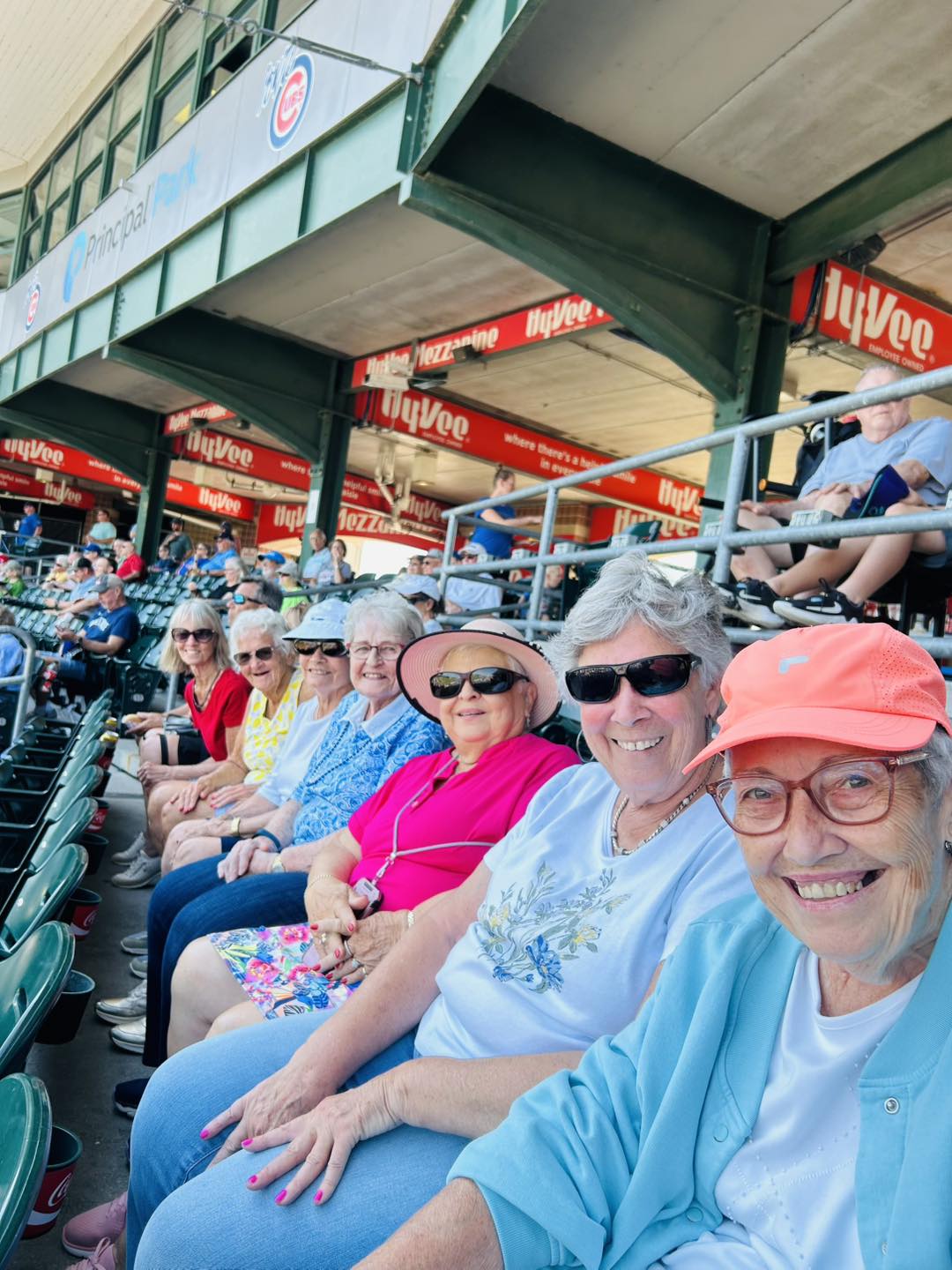 Group at ICubs game